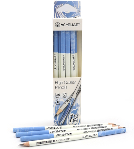43209 Олівець для малювання на порцеляні Acmeliae HB, 12шт.