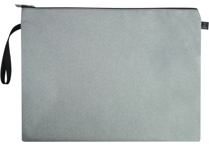 Папка для документів, текстильна, А4+, сіра, O95202