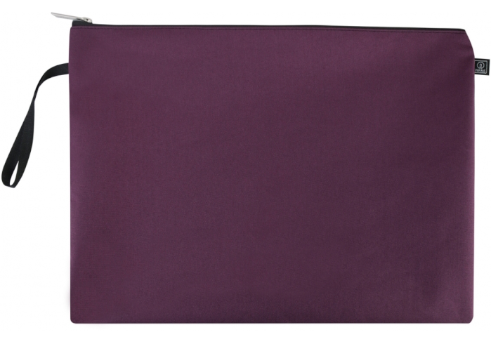 Папка для документів, текстильна, А4+, пурпурна, O95206