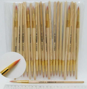 N-5 Пензлик нейлон кругл 22см (ГОСТ рос.№5) (Штрих-код).