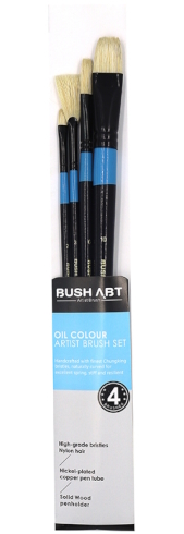 LO59044-1 Набір пензлів для масл фарб Art Nation плоск.2#,плоск.10#,плоск.6#,віяло 3#