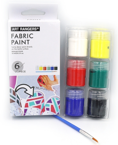 FAC0615 Набір фарб для тканини Art Nation 15 мл*6 кол.+ 1 пензлик 1шт/этик