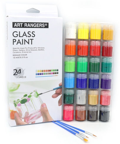 GAS2415 Набір фарб для скла Art Nation 15 мл*24кол.+2 пензлика 1шт/этик.