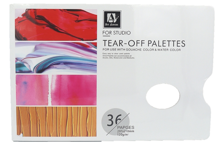 TP2921-N Відривні палітри Art Nation, 36 стор. 355*255 мм, 120 г/м2 1шт/єтик