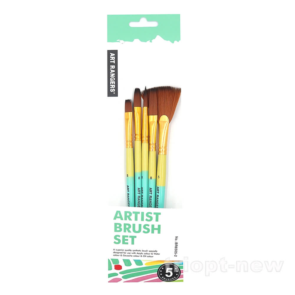 BR6505-2 Набір пензлів нейлон Art Rangers 5шт. 1шт/єтік