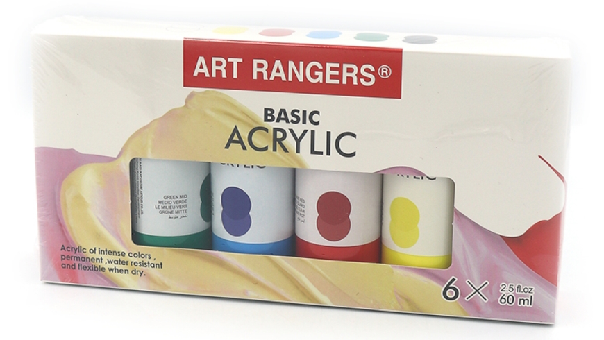 PA89.06060 Набір акрилових фарб Art Rangers 60 мл*6кол. 1шт/етик