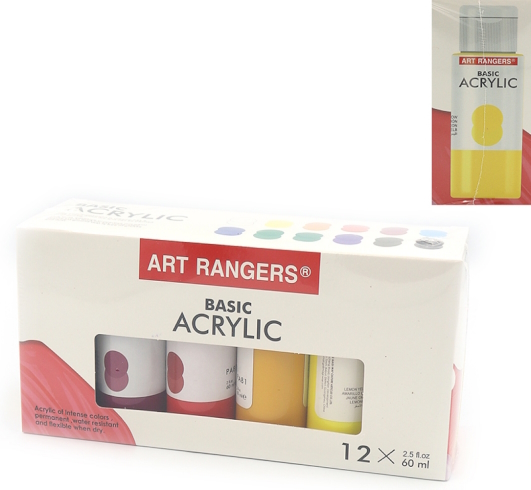 PA89.12060 Набір акрилових фарб Art Rangers 60 мл*12кол. 1шт/етик