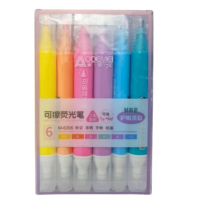 M6206 Набір стир. текстовиділячів Aodemei, 6шт.