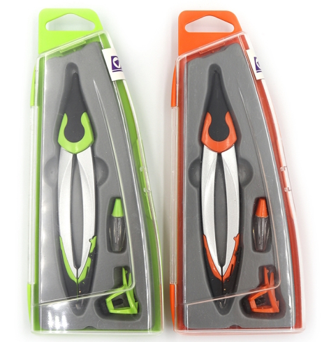 S36003 Циркуль в пласт. футлярі з грифілем, 3 предм., mix (85310)