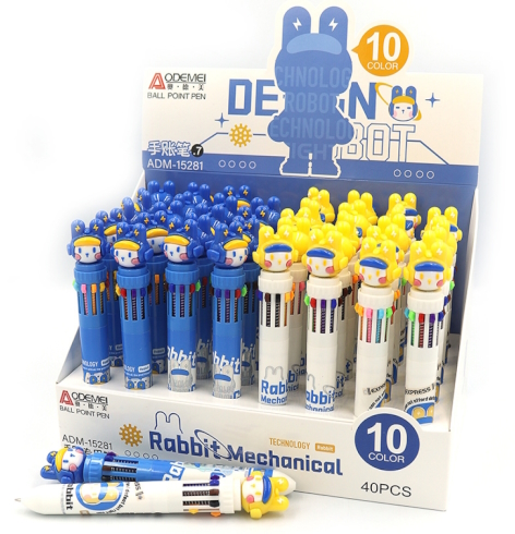 ADM-15281 Ручка дитяча багатобарвна автомат Aodemei 