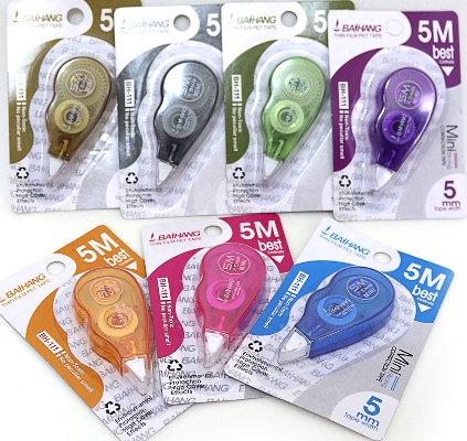 DSCN3996 Коректор-стрічка 5м * 5мм, mix8 (BH-111)