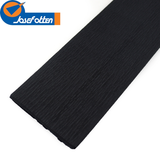 KR35-8019 Креп-папір  35%, чорний 50*200см, осн.20г/м2, общ.27г/м2