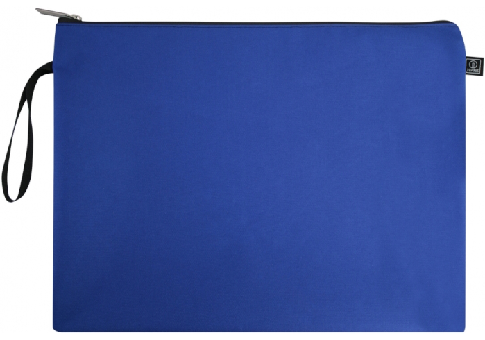 Папка для документів, текстильна, А4+, синя, O95208