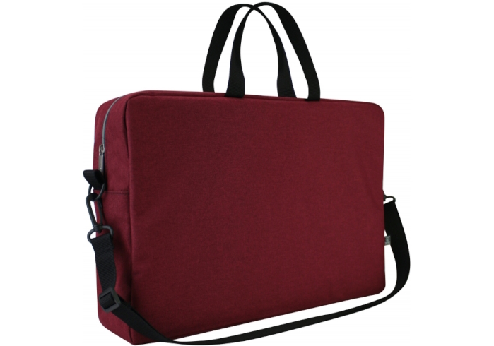 Сумка для документів, текстильна, А4+, бургунді, O95240