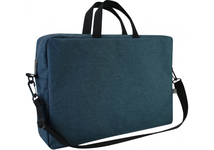 Сумка для документів, текстильна, А4+, темно-синя, O95241