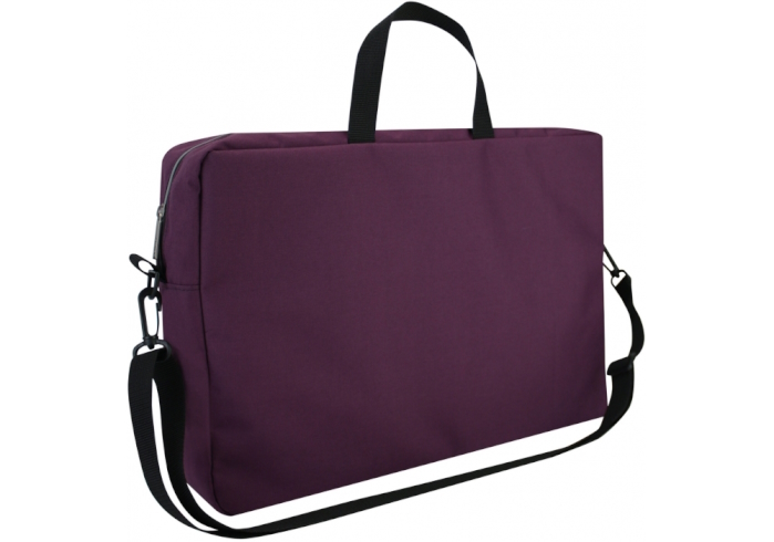 Сумка для документів, текстильна, А4+, пурпурна, O95242