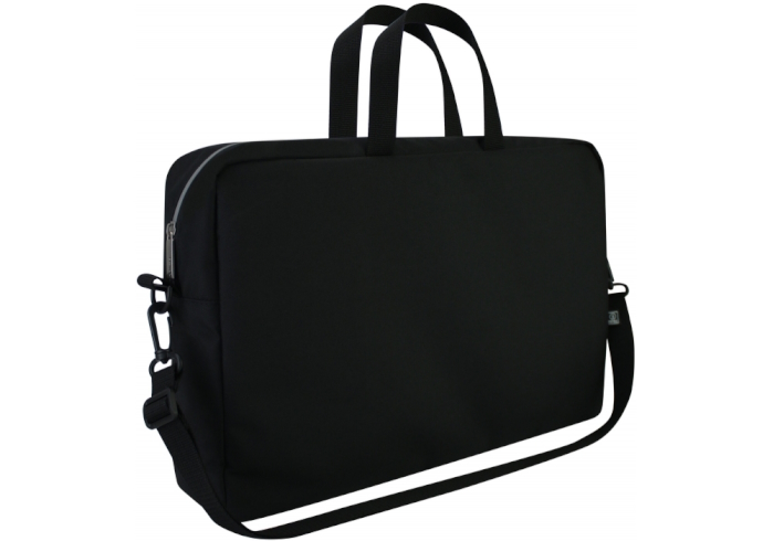 Сумка для документів, текстильна, А4+, чорна, O95243