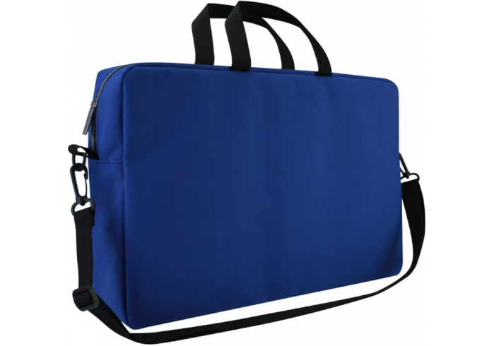 Сумка для документів, текстильна, А4+, синя, O95244