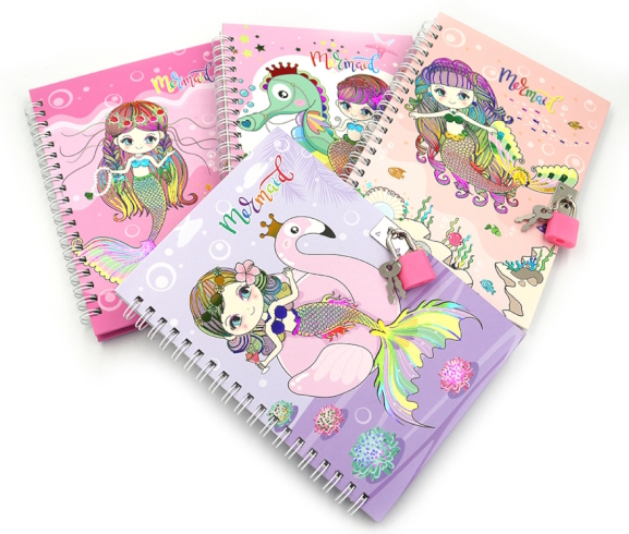 36937 Блокнот на спіралі з замочком 