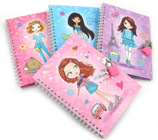 36948 Блокнот на спіралі з замочком 