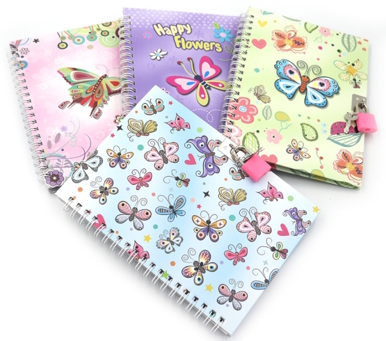 36949 Блокнот на спіралі з замочком 