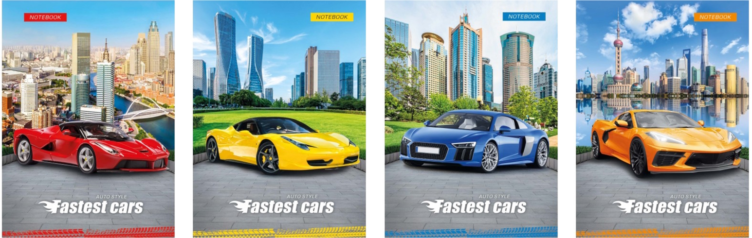 Нотатник А6 на скобі, 32арк,оф.кл,серія 