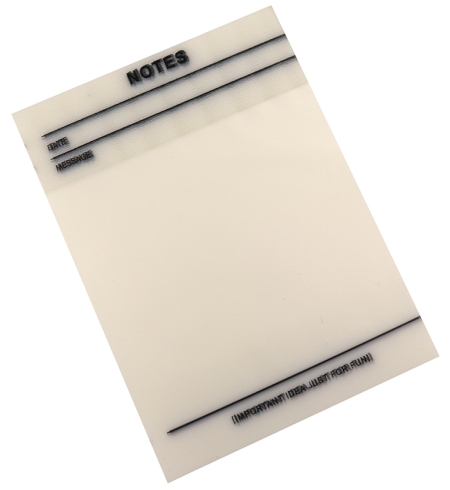 DSCN0612 Папір для нотаток PET 50шт.білий лінія, 95мм*70мм 1шт/єтік