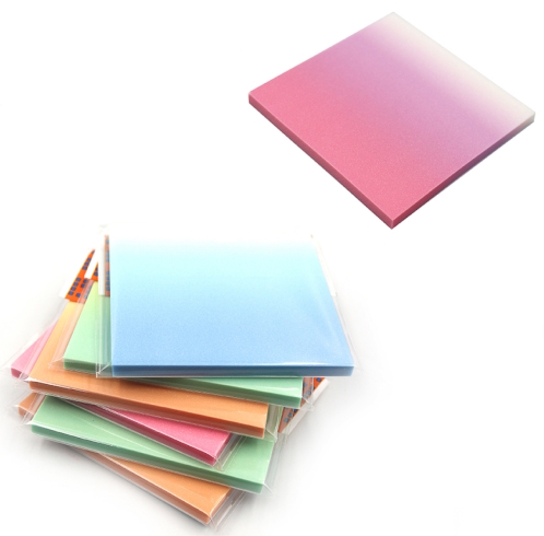 JX689 Папір для нотаток PET глітер Josef Otten 50шт.,Мікс градіент 75мм*75мм 1шт/єтік