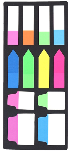 P44 Набір Стікерів для нотаток кол., 160шт. 1шт/єтик