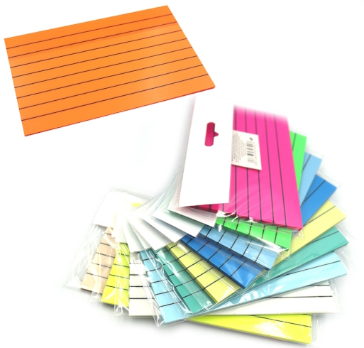 P77-X Стікери для нотаток PET лінія 50шт., 125*75мм 1шт/єтик