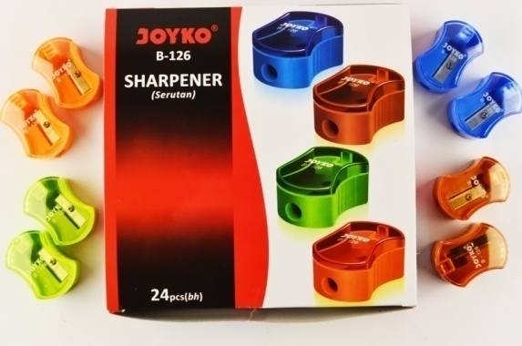 Стругачка пластикова з контейнером одинарна B-126, Joyko