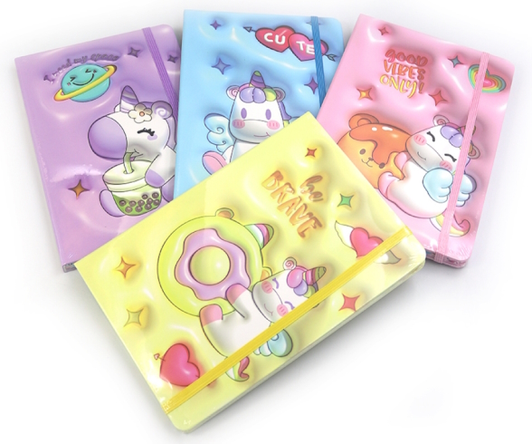 JZ85002 Блокнот об`ємний на резинці