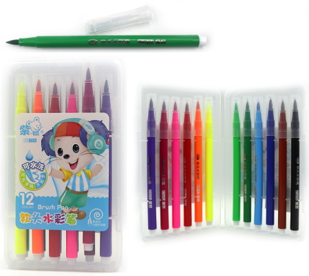 215-18 Набір фломастер-пензлик  пласт уп.