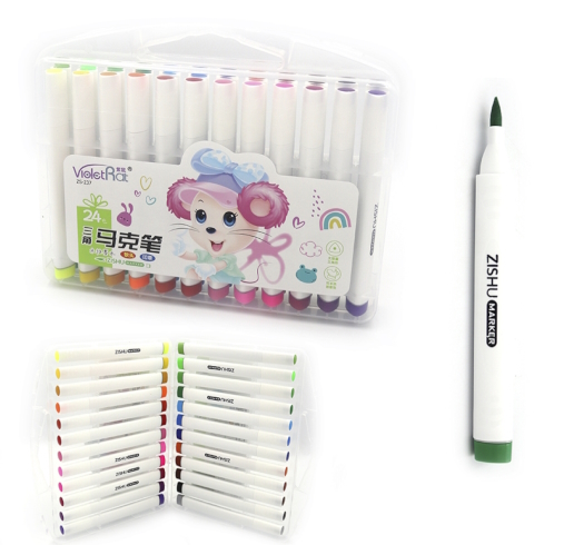 237-24 Набір двостор. фломастерів трикутн. 