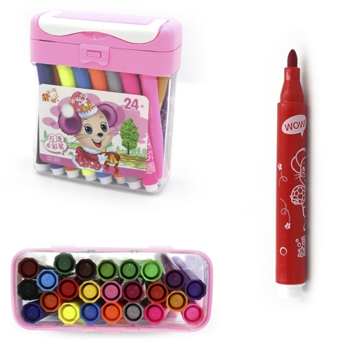 ZS-207-24 Набір фломастерів 105мм washable 