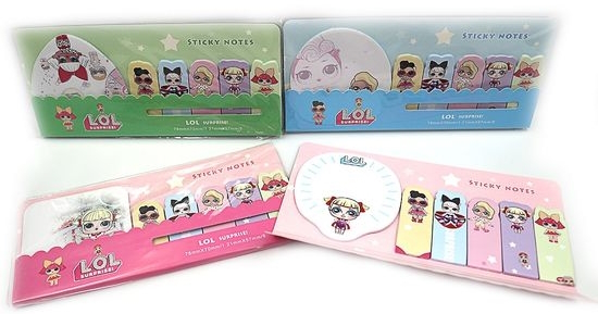 IMG7618 Папір самокл. 6 * 18 аркушів, mix, 1шт / етик.