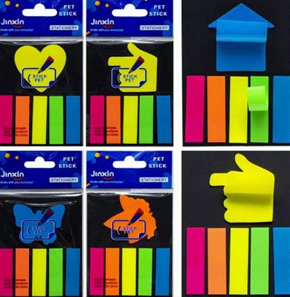 Р19-1 Стікери для нотаток  неон 5 кольорів 