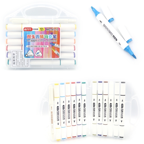 M6147-12 Набір скетчмаркерів акрил. Aodemei 12шт.