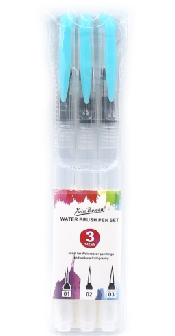 DSCN0352 Набір пензликів з резеруаром S/M/L 3шт.