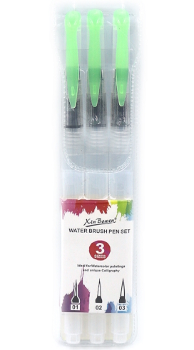 DSCN0353 Набір пензликів з резеруаром S/M/L 3шт.