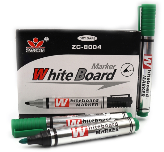 ZC-8004-GR Маркер для дошки зел.кругл.накінець. 12шт/етик