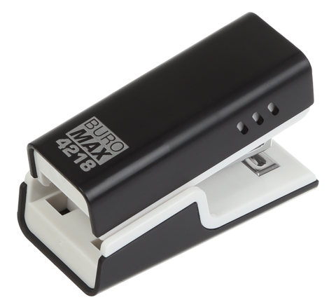 Степлер пластиковий 20арк., міні (скоби №24; 26), чорний, BM.4218-01