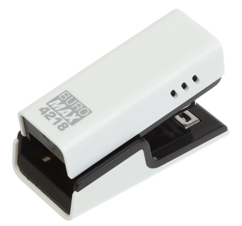 Степлер пластиковий  ,20арк., міні (скоби №24; 26), білий, BM.4218-12