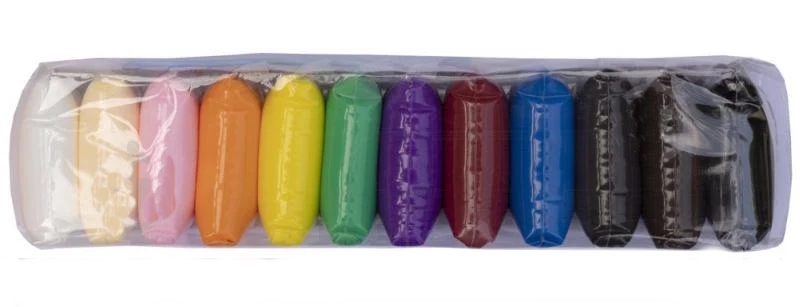 Пластилін повітряний, 12кол. х 7гр. + 3 стеки, 6-420, БАРВ