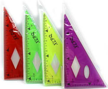 DSCN1623 Косинець силікон. кольоровий 15см, mix, 1шт / етикетка