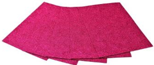 Кольорова ЕВА піна з гліттером(Фоаміран)А4, GL-EVA-1-005, 21х29,7см,1,00 мм 5 аркуш.фуксія