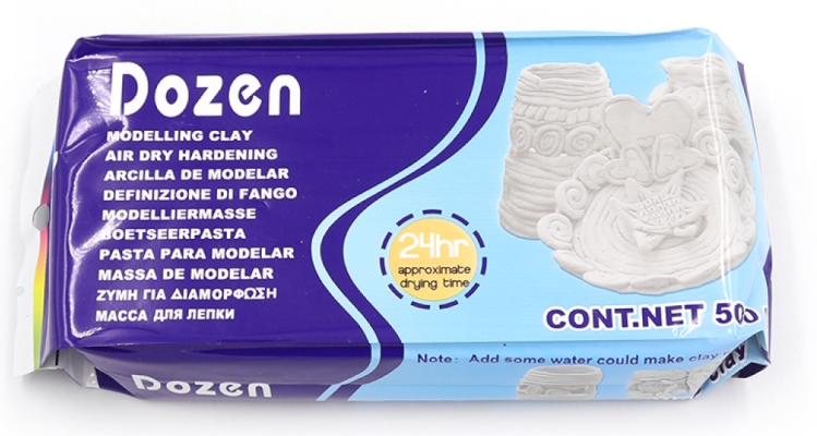 DSCN0667 Масса для для ліплення Dozen, біла 500г 1шт/этик