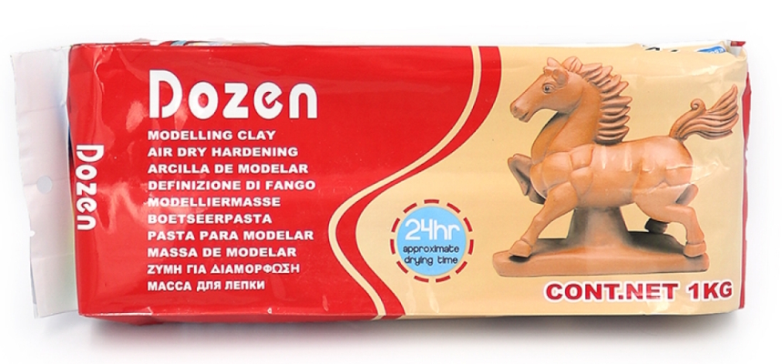DSCN0669 Масса для для ліплення Dozen, коричнева 1кг