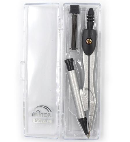 JF7070 Циркуль+гріфель в пласт.футлярі