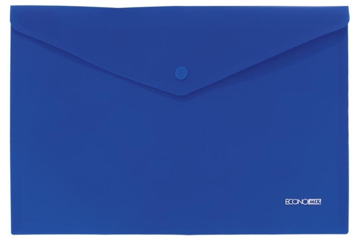 Папка-конверт А4 непрозора на кнопці Economix, 180 мкм, фактура 